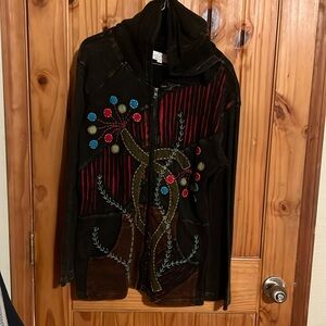 Boho Hippie Zip Hoodie